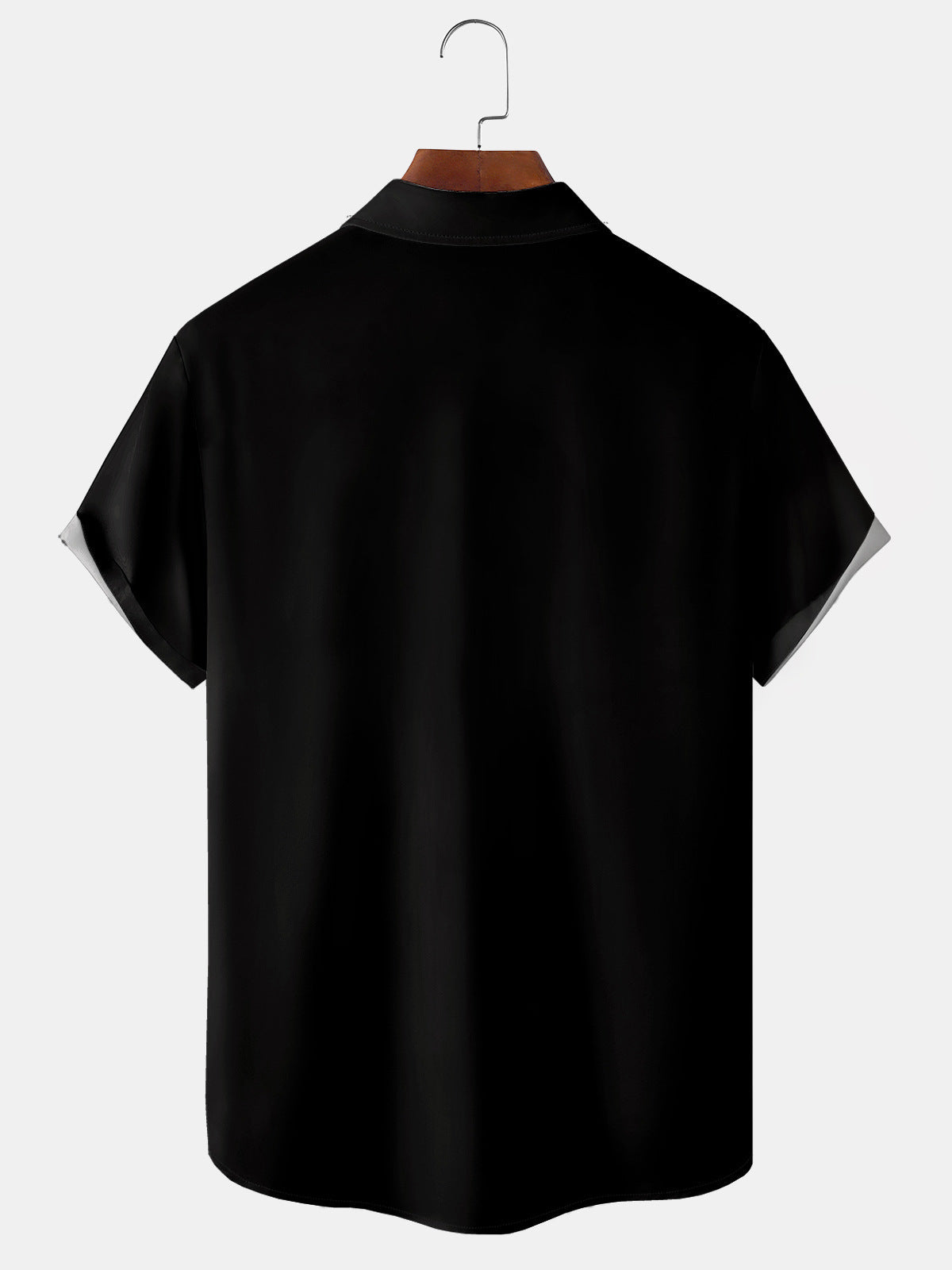 Men's Playing Card Print Vintage Bowling Shirt