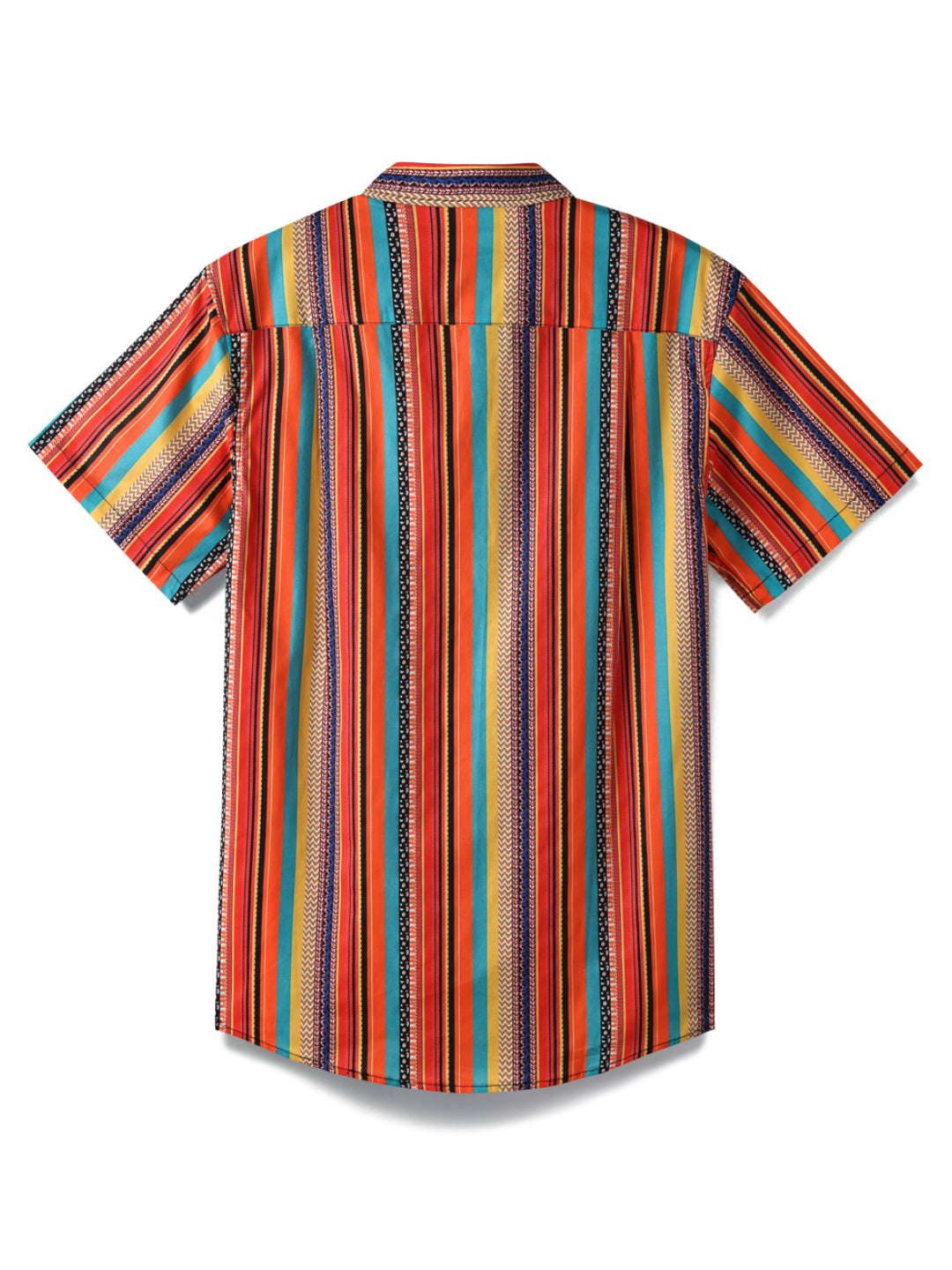 Colorful Ethnic Striped-100% Cotton Shirt