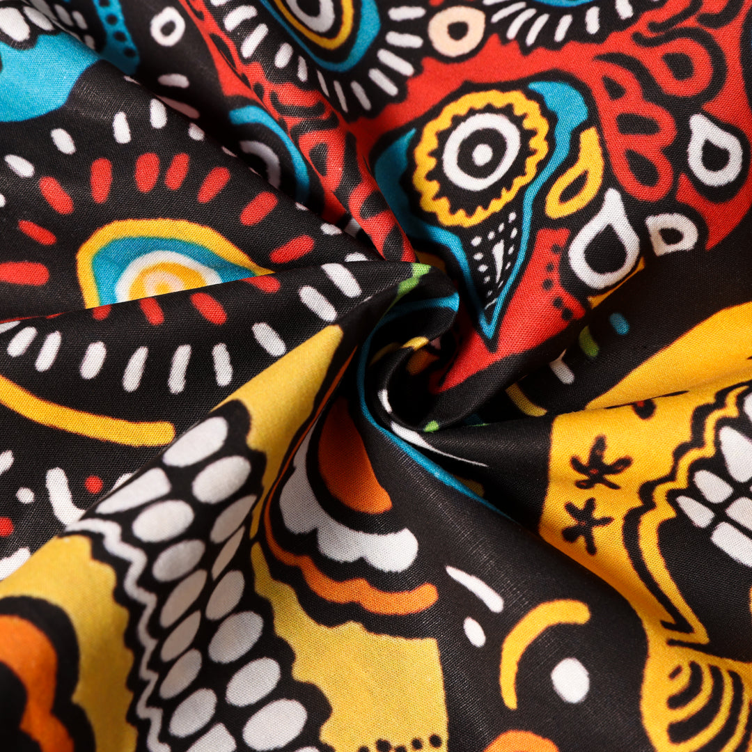 Colorful Skull-100% Cotton Shirt