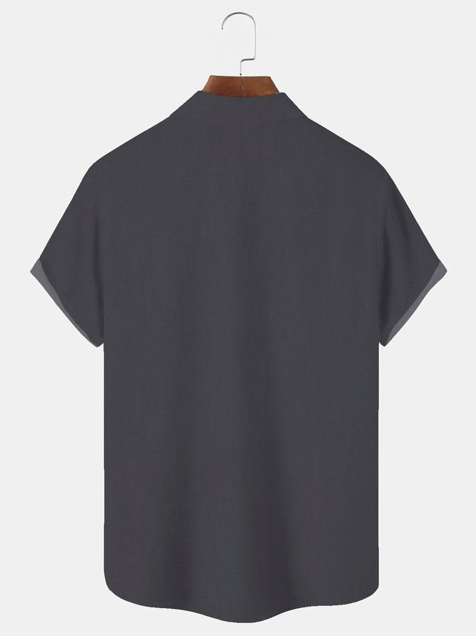 Men's Shit Show Supervisor Letter Print Short Sleeve Shirt