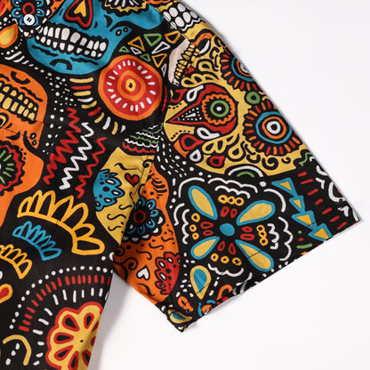 Colorful Skull-100% Cotton Shirt